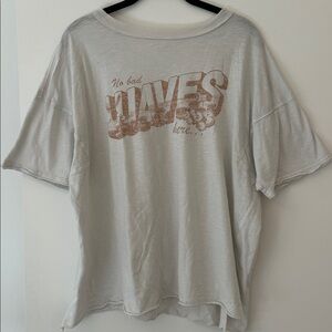Aerie Beige Graphic T-Shirt